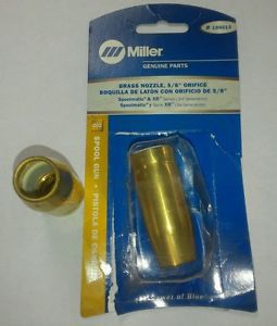 2 New MILLER SPOOLMATIC 15A &amp; 30A NOZZLE 199613. 2 included.