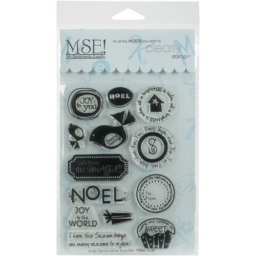 &#034;My Sentiments Exactly Clear Stamps 4&#034;&#034;X6&#034;&#034; Sheet-Noel&#034;