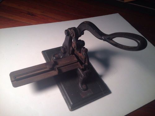 Antique Golding &amp; Co. Letterpress Slug Cutter