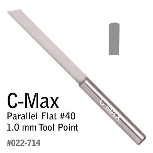 Graver Parallel Flat #40 1.0mm GRS C-MAX Tungsten Carbide, Made in the USA