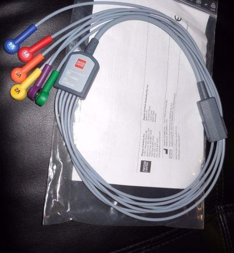 Physio control lifepak 12 lead ecg, precordial 6 wire cable 11111-000022 for sale