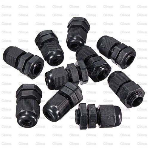 10PCS Waterproof Fixing Gland Connector PG7 for 3.5-6mm Dia Cable Wire New