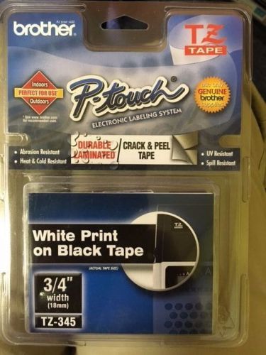 Brother P-Touch TZ-345 Printer Label Tape 3/4&#034; 18mm Tape