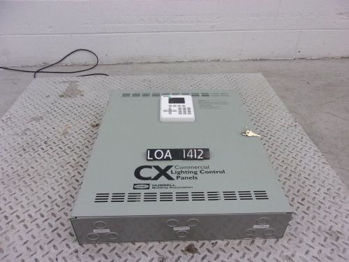Hubbell 4 amp 120-277 volt cx162s163l14 master lighting control panel (loa1412) for sale