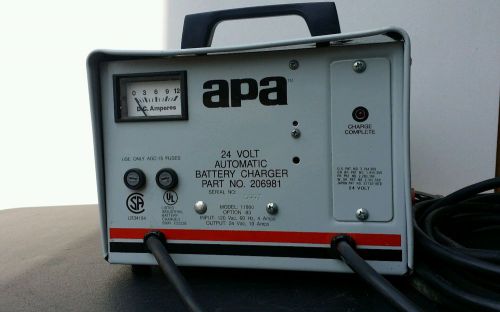 Lester APA 24 volt battery charger part #206981 model 11800