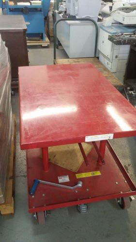 DAYTON 11A565 Scissor Lift Cart, 2000 lb., Steel, Fixed