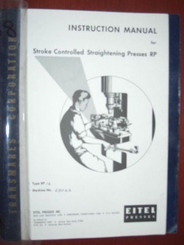 Eitel RP-16 Instruction Manual