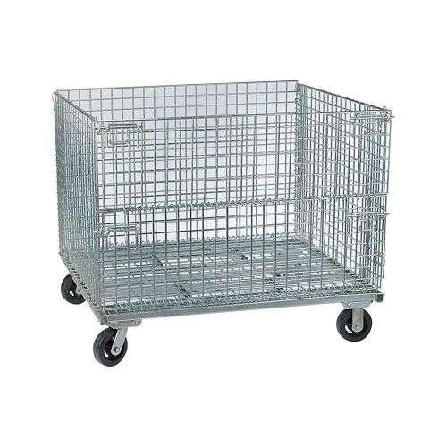 Northern industrial folding steel wire container for sale