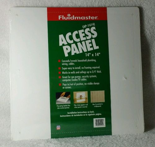 Fluidmaster snap in access panel plastic 14&#034;x14&#034; for sale