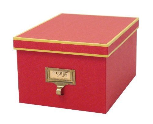 Cargo Atheneum Photo/Supply Box, Red, 5-1/2 by 10 by 7-1/2-Inch