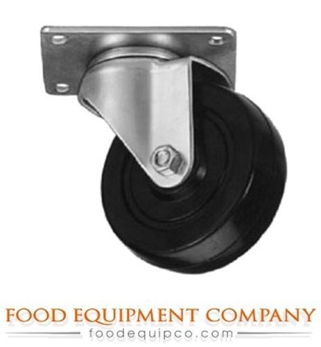 Win-holt 73111 BK Swivel Plate Caster with 6 x 2&#034; Polyolefin Wheel