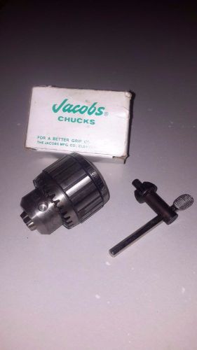Jacobs Model 11N 3/8&#034; x 2JT Super Ball Bearing Keyed Drill Chuck- TIR .003&#034;