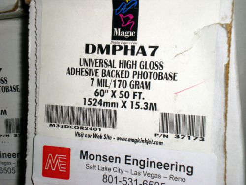 60&#034; Glossy Indoor Permanent PSA Paper DMPHA7-R5060