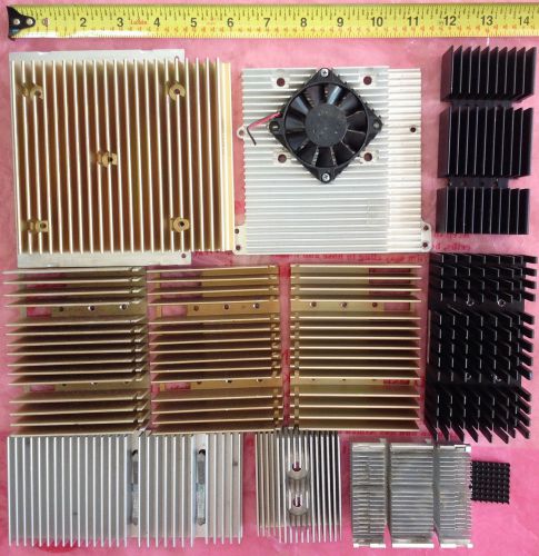 Lot 10 Large Heat Sinks 6 Lbs Assorted Sizes Shapes Aluminum