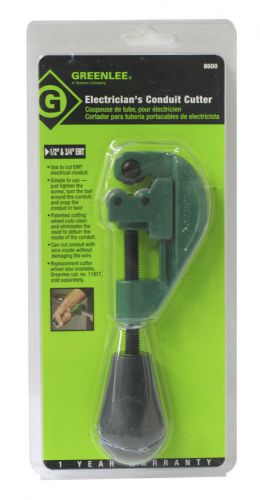 Greenlee 8600 electricians conduit cutter 1/2&#034; &amp; 3/4&#034; for sale