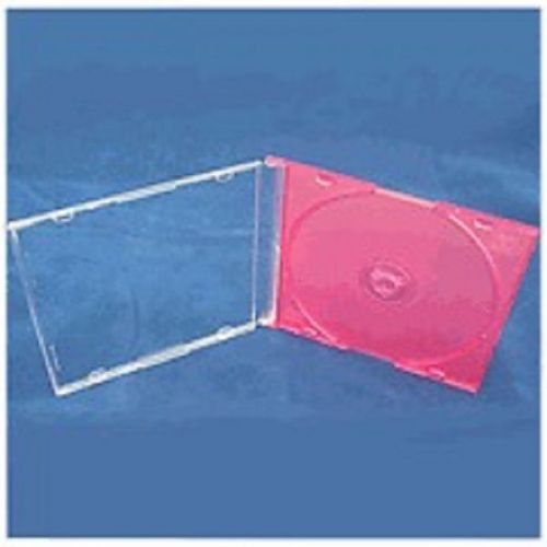 200 new high quality 5.2mm slim cd jewel cases w/pink tray psc16pink for sale
