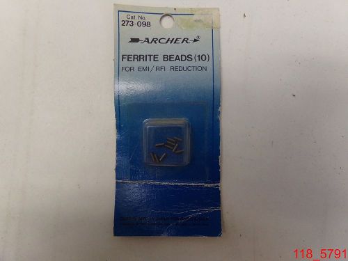 Qty= 8 packs of 10 NOS Archer 273-098 Ferrite Beads for EMI/RFI Reduction