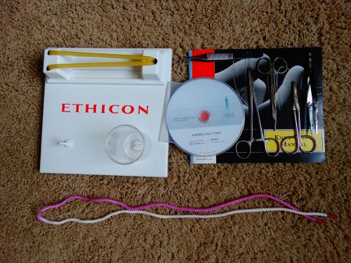 Ethicon Student Suture Kit with Book, CD, and Surgical Instruments