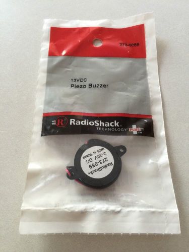 12VDC Piezo Buzzer # 273-0059 By RadioShack New!!!