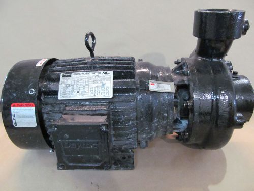 7.5hp centrifugal pump dayton 3ph 3&#034; inlet 2.5&#034; outlet 12a077 for sale