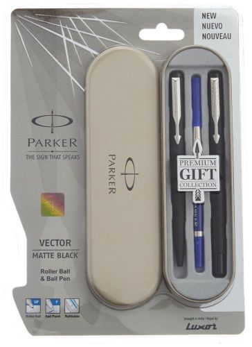 Parker vector ct rollerball and ballpoint pen, matte black for sale