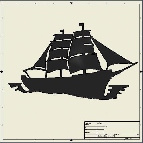 Dxf File ( sail_boat )