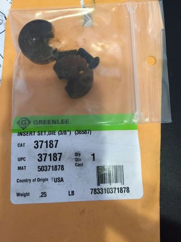 GREENLEE Insert Set, Die 3/8 37187