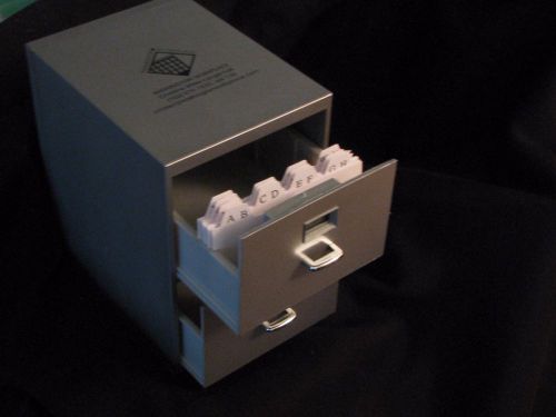 Miniature File Cabinet Business Card Holder Storage