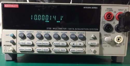 Keithley 2700 6.5 digits DMM System with 7710 20-ch multiplexer