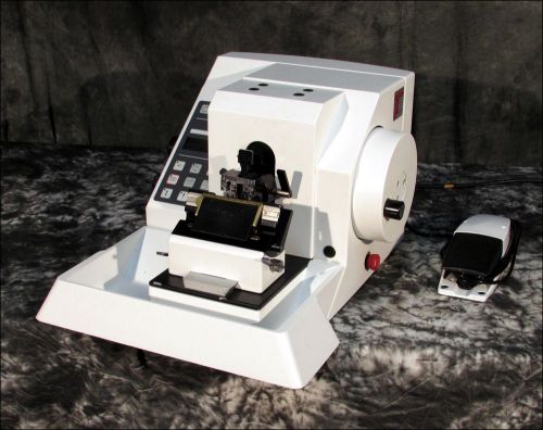 MICROM HM 355 S AUTOMATED ROTARY MICROTOME W/ PEDAL