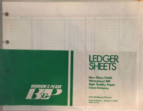 Double Entry Ledger Sheets 9 1/4 x 11 7/8, White, AU5115