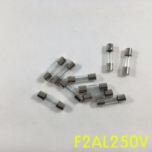 Lot of 10 2a 250v fuses f2al250v 2 amp fast-blow fuse 5mm x 20mm for sale