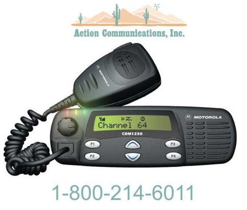 MOTOROLA CDM1250,  UHF (450-512 MHz), 25 WATTS, 64 CHANNELS, MOBILE RADIO