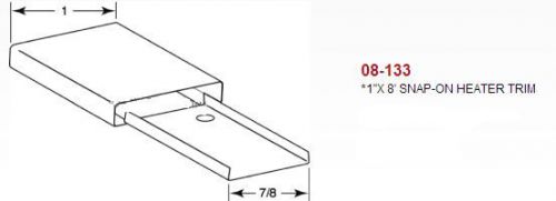 Walk in freezer cooler door heater trim plate for sale