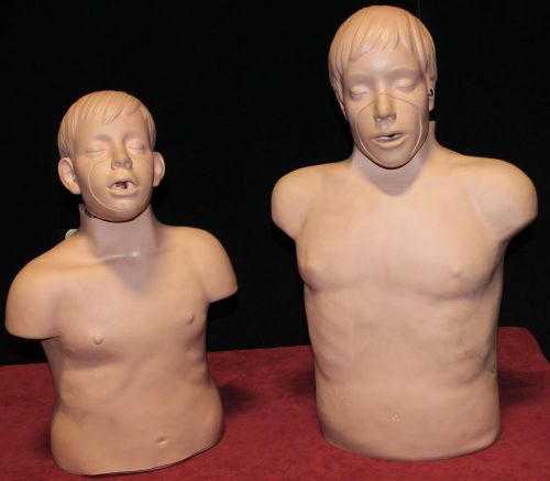 Pair of CPR Manikins Simulaides Inc Parts Repair Adult Youth Free Shipping!