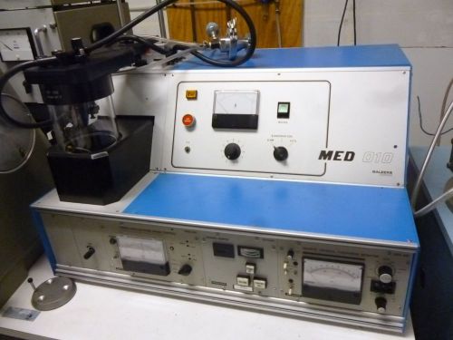 Balzers mini deposition system med 010 + turbopump + high voltage charge (l592) for sale