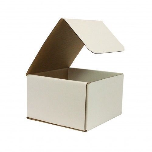 White Corrugated Cardboard Shipping Boxes Mailers 8&#034; x 8&#034; x 5&#034; (Bundle of 50)