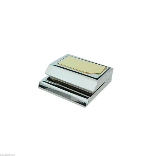Magnetic Copper Gold Plate Memo or Business Card Holder for Office