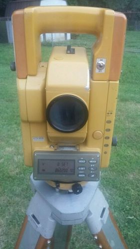 Topcon GTS 303 Total Station with New Charger and accessories