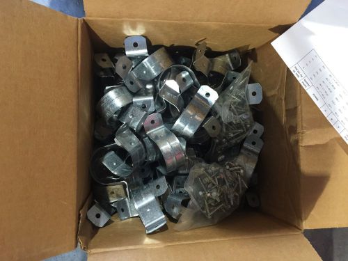 1-1/2&#034; cpvc 2 hole strap. lot of 100. 623-214. global pipe. for sale