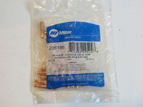 Miller Mig Welding Tips Bag of 25 Tip .312OD .045-.040 AL Wire.   (W2)