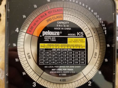 Pelouze K5 5-lb.Capacity Radial Dial Mechanical Package Scale