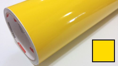 1 Roll 24&#034; X 10&#039; Gloss Yellow Oracal 651 Sign Making Vinyl Craft &amp; Hobby Cutting