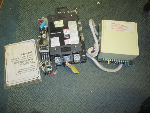 Asco automatic transfer switch e940340097 400a 480y/277v used for sale