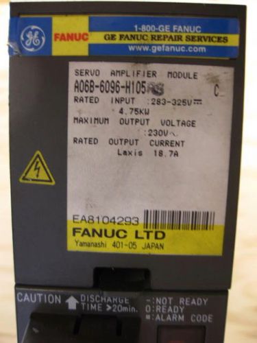 FANUC A06B-6096-H105 Servo Amplifier Module used