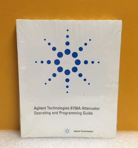 HP / Agilent 08156-91011 8156A Attenuator Operating and Programming Guide, New
