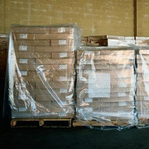 46&#034; x 42&#034; x 72&#034; clear 4 mil pallet covers (roll of 25) fits pallet 42&#034; x 42&#034; for sale