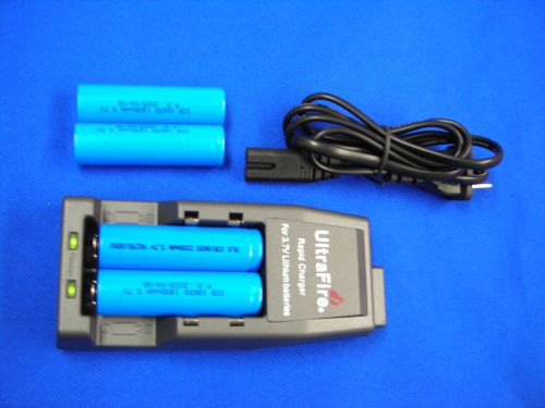 New Charger + 4 x 18650 Cell for Li 3.7v batteries:size 14500,17500,18650...SALE