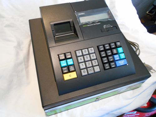 Cash register royal 210dx black thermal electronic new - damaged box for sale