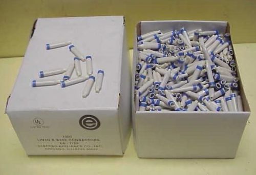 Box of 1000 electro-appliance lined b wire crimp connectors for sale